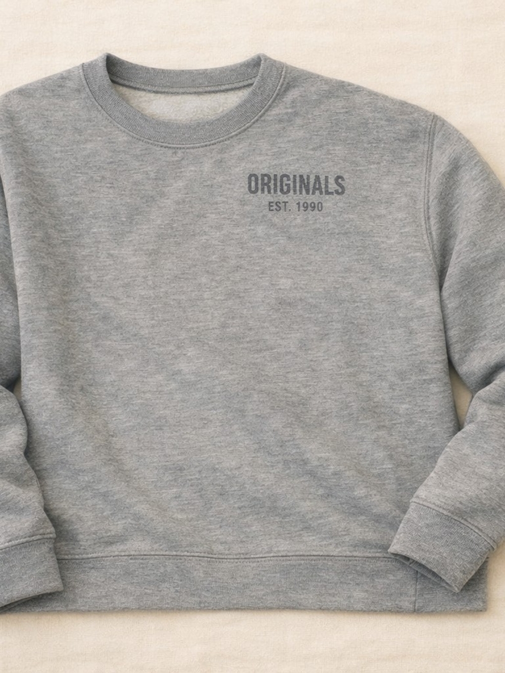 EST. 1990 Men's Crewneck Sweatshirt - Gray